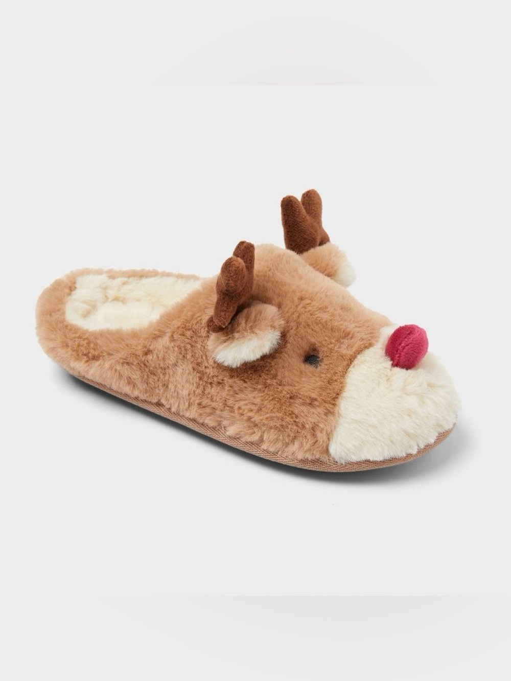 Wondershop Kids' Reindeer Slippers -Unisex Sz 7/8